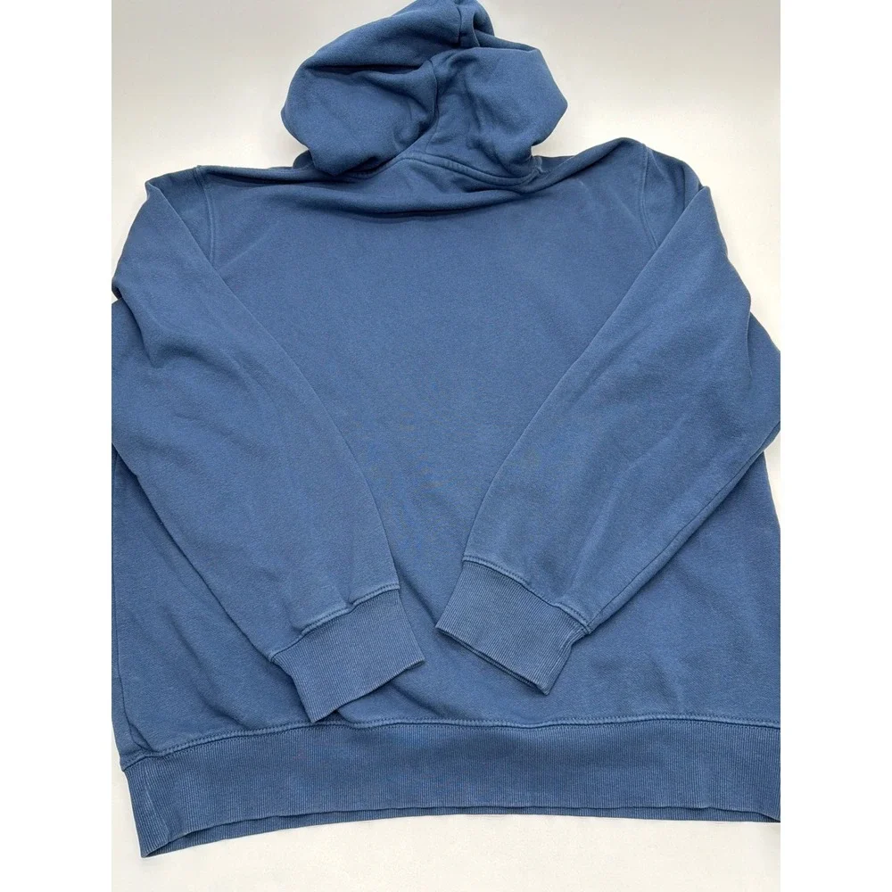 The North Face Mens Blue Never Stop Exploring Graphic Pullover Hoodie Large